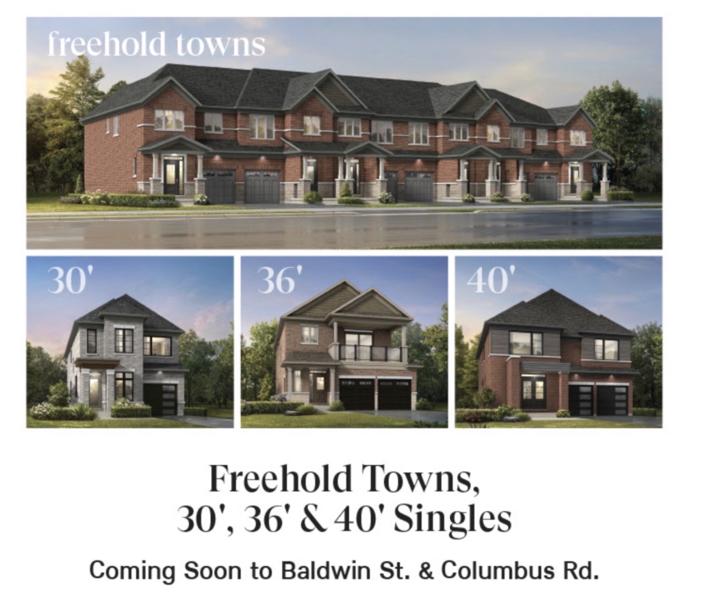 Brooklin Trails homes in North Whitby