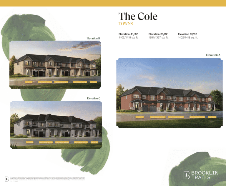 The Cole townhome at Brooklin Trails
