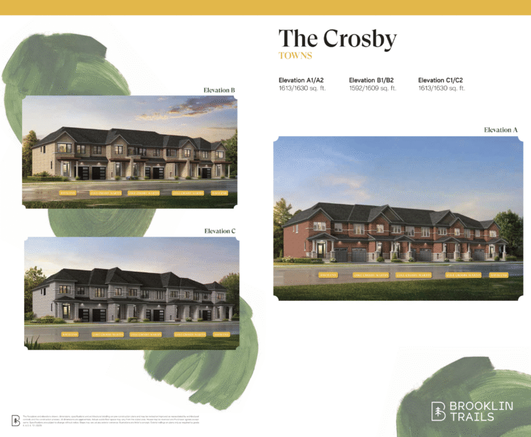 The Crosby townhome at Brooklin Trails